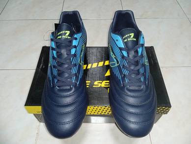 ITEM BARU_Kasut Bola Soccer Shoes LINE 7 Navy&Blue