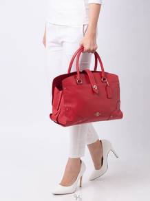 Coach Mercer Satchel 35 True Red
