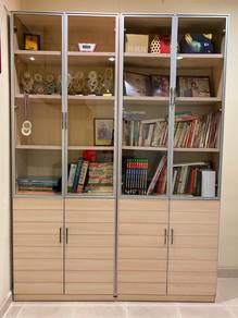 Glass Door Display Cabinet with Shelves