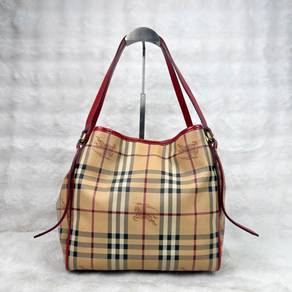 Burberry Cantebury Tote Bag in Beige Haymarket
