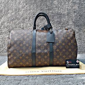 Louis Vuitton Macassar Monogram Keepall Bag