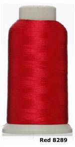 Red 8289 Embroidery Machine Thread Benang Sulam