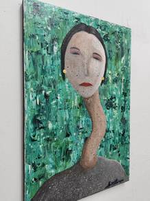 Surrealism portrait painting 