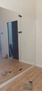 PASANG CERMIN DINDING TEMPAH l wall mirror install