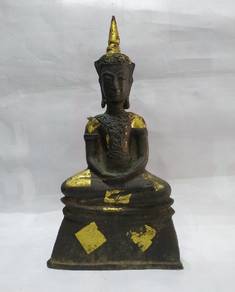 Antique Phra Chai Ngang Ngan Emperor Thai Gilt