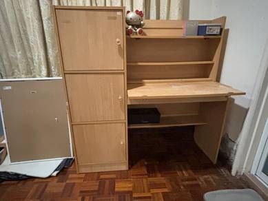 study table with cabinet for sale