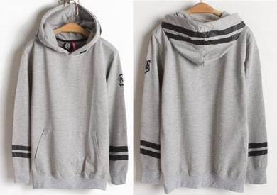 HOT RED BLACK HOODIE PULLOVER POCKET SHiRT SWEATER