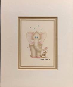 Vintage Elephant & Mouse I – Jocelyne Forgues '82