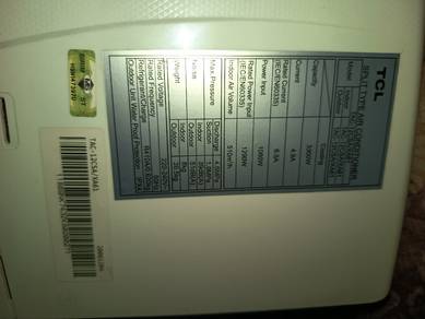 Aircond TCL 1.5HP