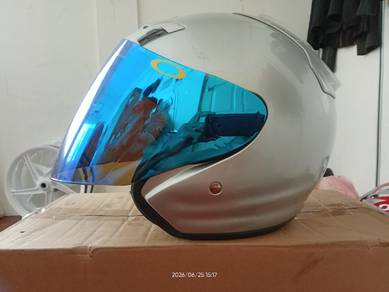 shoei plain silver