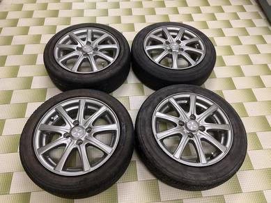 Rim siap tayar size 14 pcd 100
