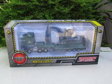 KDW 1-50 Truck Low Loader Trailer & Excavator