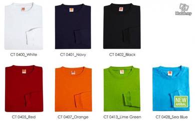 T Shirt Round Neck Stndrd Cotton Plain Long CT04XX