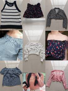 Striped Tank Top, Floral Skirt, Gingham Off-Should