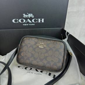 Authentic Coach Mini Jamie Signature Brown Canvas