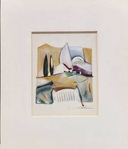Abstract Open Lithograph Print II📢