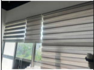 Zebra blind curtain