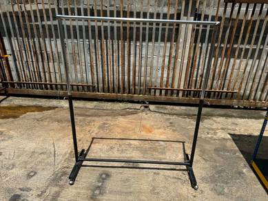 Mobile Adjustable Clothes Drying Rack Ampaian Baju