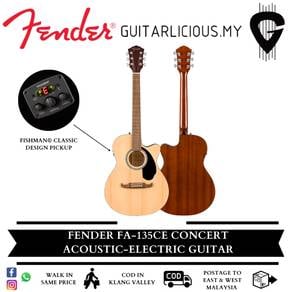 Fender FA-135CE Dreadnought Acoustic GuitarNatural
