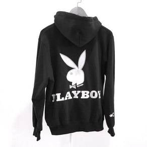 PLAYBOY Embroidery Big Logo Zip Up Hoodie