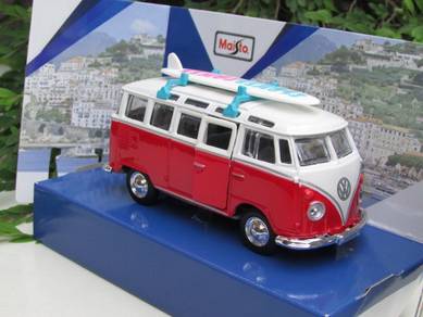 10cm Maisto Diecast Car Volkswagen T1 Samba Bus