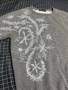 1 of 1 hand painted gray sweatshirt
