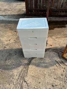 5 Tier Plastic Drawer Cabinet Laci Rack
