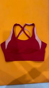 red sport bra