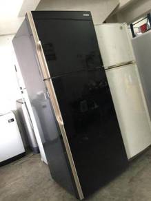 Hitachi 2 Doors Fridge Black Refrigerator Peti Ais