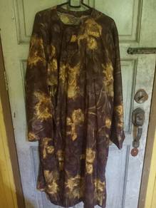 baju kurung pesak chocolate