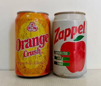 Fraser Neave Orange Crush Zappel Old Cans