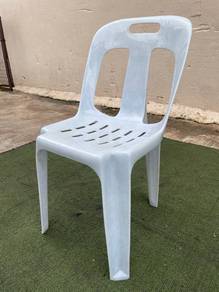 YC70H Kerusi Plastik Plastic Chair Marble Blue