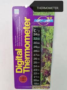 Aquadine Thermometer Aquarium Fish Akuarium Ikan