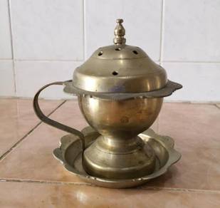 Antique brass bekas asap tembaga