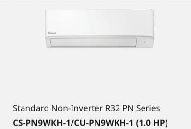Aircond Panasonic 1.0 HP Non-Inverter