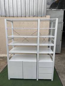 YA78C Rak Kayu Pameran Wooden Display Shelf Rack