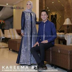 Kareema #3 set couple glitter blue red dress top