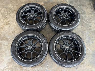 Rim second 15 Rays G025 siap tayar axia bezza myvi