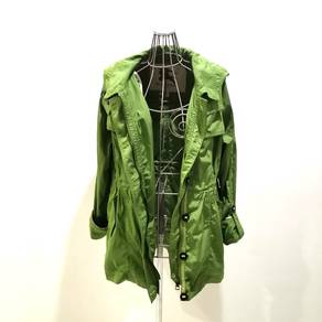 BURBERRY Brit Green Fordleigh Hooded Jacket Rain