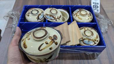 Brand new Japanese style ceramic lidded bowl