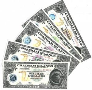Chatham Islands Polymer Banknotes set 2001