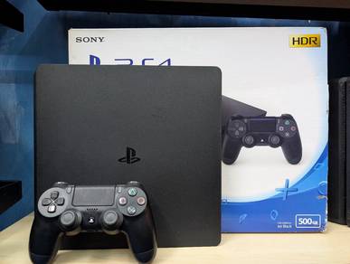 PS4 Slim 500GB,Box, Ori Controller Terima Trade-In