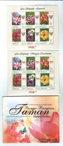 Miniature Sheet 14 Garden Flowers Malaysia 2009