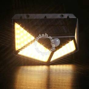 WARM WHITE LiGHT 100LED 3 MODE LAMPU SOLAR LAMP