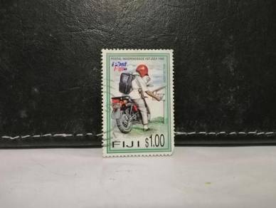 1996 Fiji Stamp Postman Motorcycle