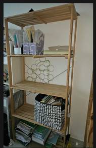 wooden shelf