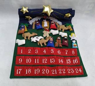 1980s Fabric Nativity Scene Advent

Calendar by Ku