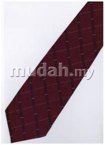 ER23 Red Purple Black White Strip Formal Neck Tie