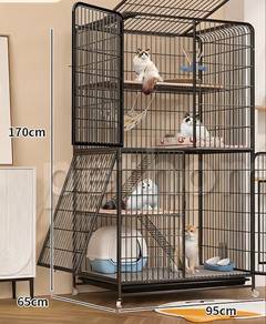 Sangkar Kucing Besar Cat Cage Cat House 4 Tingkat