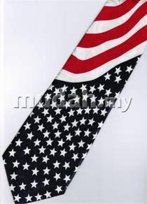 Patriotic American Flag Novelty Fancy Neck Tie 1
